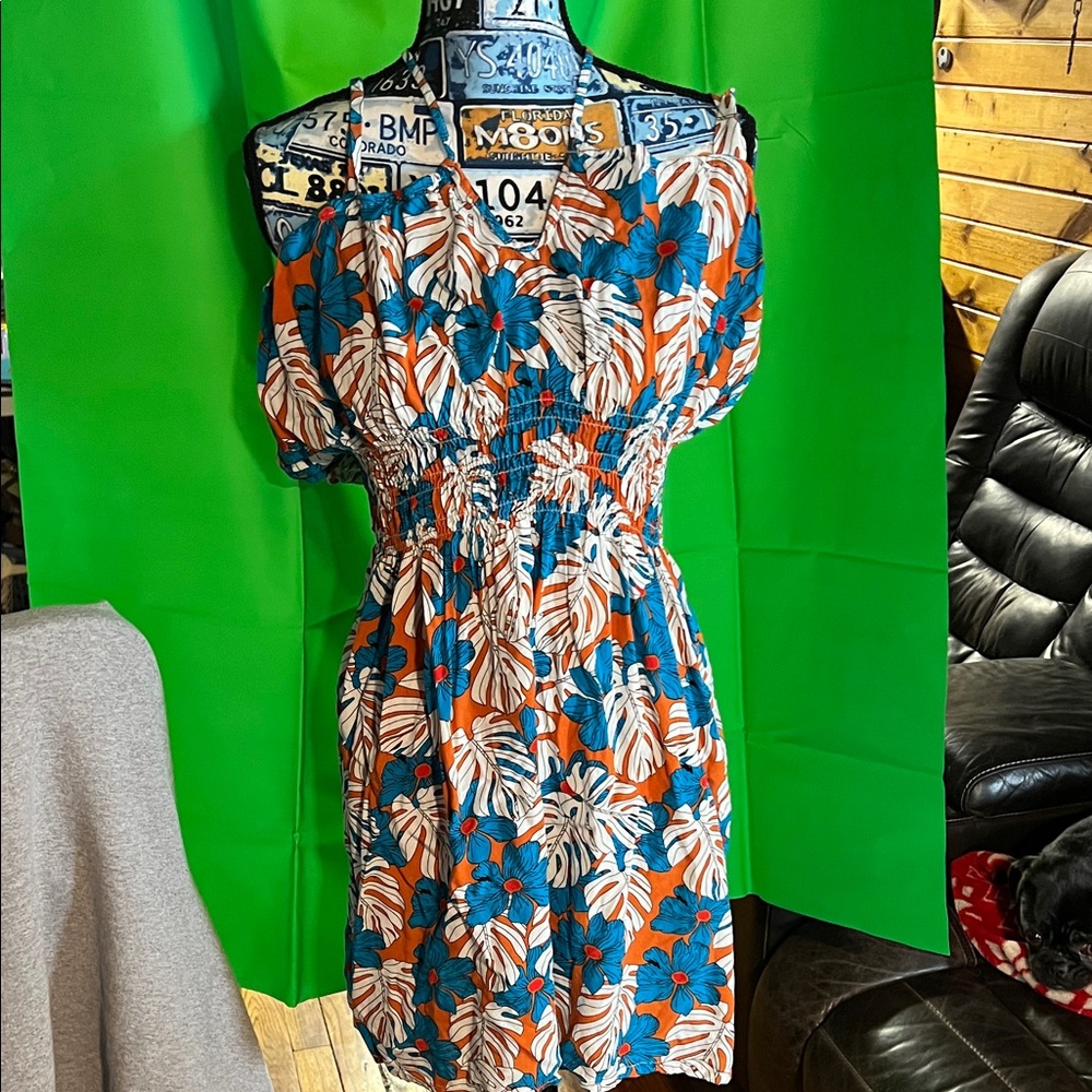 Tropical Floral Women's Mini Dress